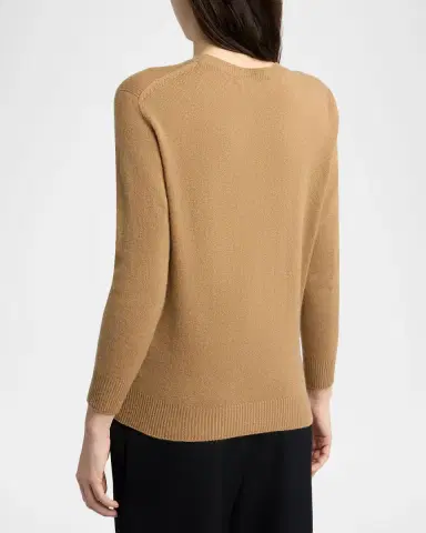 The Row Noler Cashmere Crewneck Sweater | Thumbnail 3 The Row Noler Cashmere Crewneck Sweater | Thumbnail 3