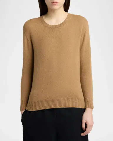 The Row Noler Cashmere Crewneck Sweater | Thumbnail 4 The Row Noler Cashmere Crewneck Sweater | Thumbnail 4