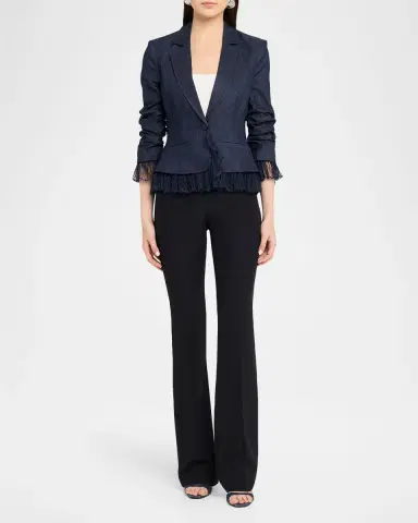 Cinq a Sept Roxie Le Petit Denim Blazer | Thumbnail 2 Cinq a Sept Roxie Le Petit Denim Blazer | Thumbnail 2