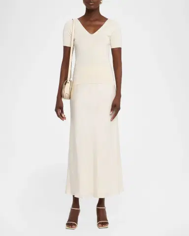 Toccin Heidi Bias-Cut Silk Slip Skirt | Thumbnail 2 Toccin Heidi Bias-Cut Silk Slip Skirt | Thumbnail 2