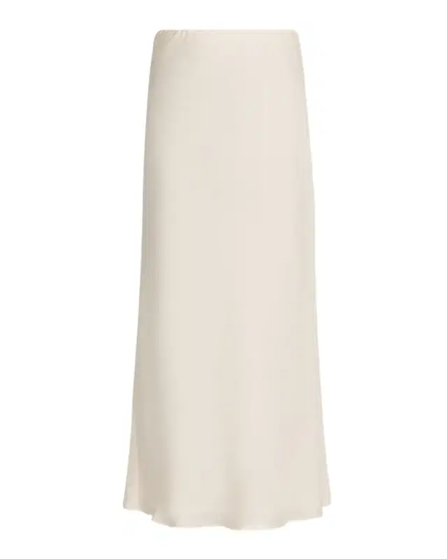 Toccin Heidi Bias-Cut Silk Slip Skirt