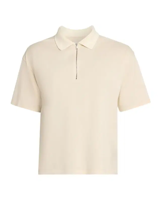 Men 's Cotton Half-Zip Polo Shirt