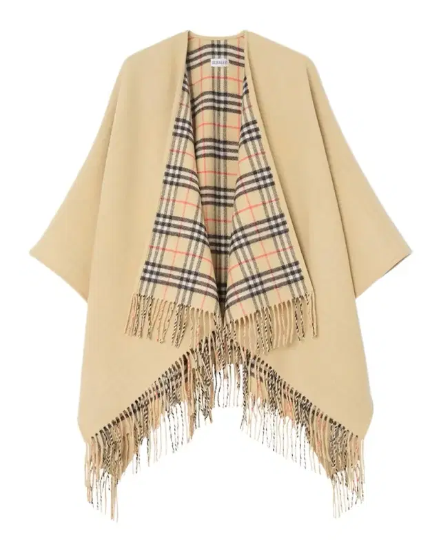 Burberry Reversible Check Wool Cape