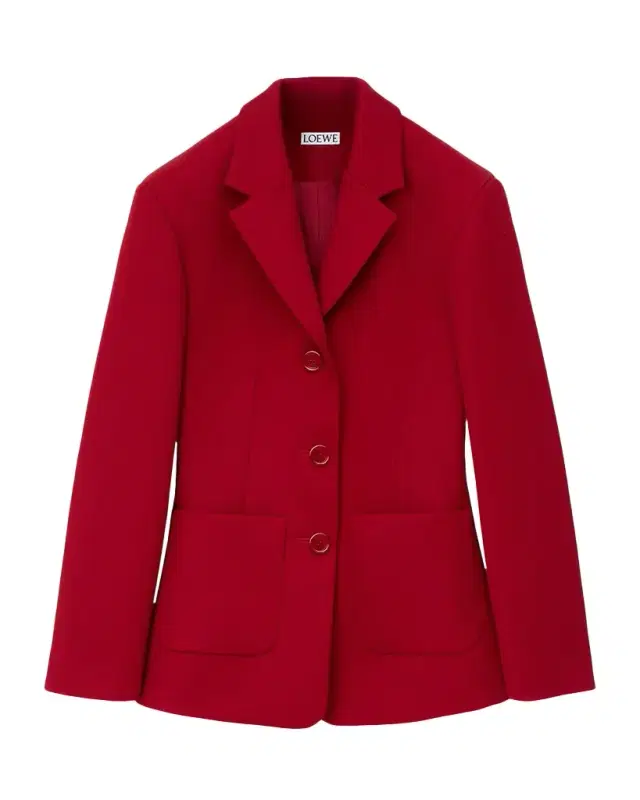 Loewe Wool-Blend Single-Breasted Jacket