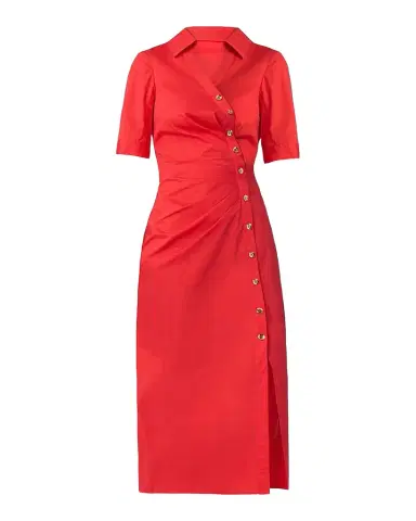 Shoshanna Emmett Stretch Cotton Midi Shirtdress | Thumbnail 1 Shoshanna Emmett Stretch Cotton Midi Shirtdress | Thumbnail 1