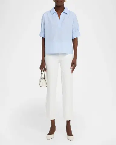 FRAME The Striped Popover Top | Thumbnail 2 FRAME The Striped Popover Top | Thumbnail 2