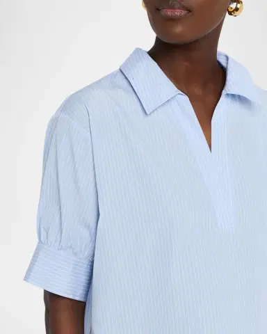 FRAME The Striped Popover Top | Thumbnail 5 FRAME The Striped Popover Top | Thumbnail 5