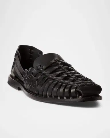 Ralph Lauren Purple Label Handwoven Leather Sandal | Thumbnail 3 Ralph Lauren Purple Label Handwoven Leather Sandal | Thumbnail 3