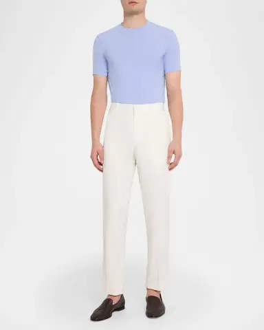 Giorgio Armani Men's Solid Viscose Stretch Jersey T-Shirt | Thumbnail 2