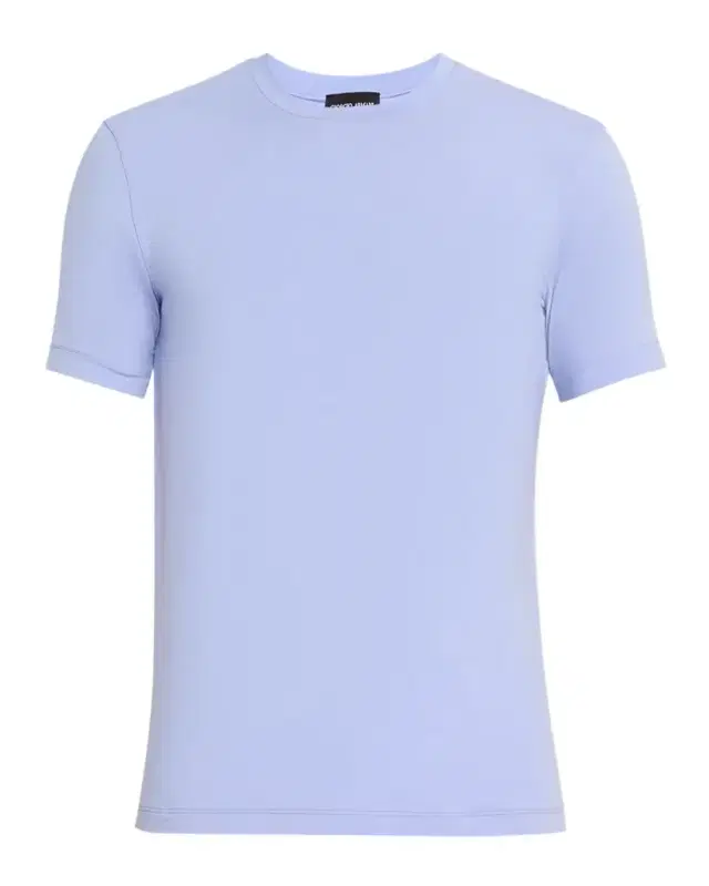 Giorgio Armani Men's Solid Viscose Stretch Jersey T-Shirt