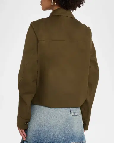 Loewe Single-Breasted Cotton Balloon Jacket | Thumbnail 3 Loewe Single-Breasted Cotton Balloon Jacket | Thumbnail 3