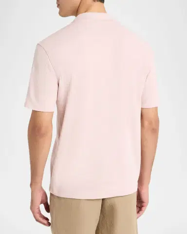 Vince Men 's Textured Johnny Collar Polo Shirt | Thumbnail 3