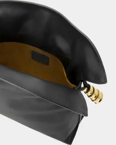 Loewe Flamenco Ruched Clutch Bag in Leather | Thumbnail 4 Loewe Flamenco Ruched Clutch Bag in Leather | Thumbnail 4