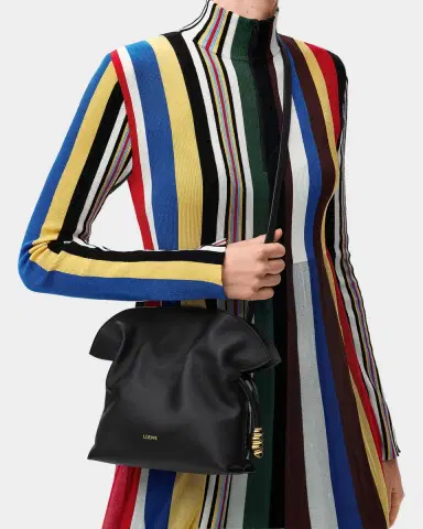 Loewe Flamenco Ruched Clutch Bag in Leather | Thumbnail 5 Loewe Flamenco Ruched Clutch Bag in Leather | Thumbnail 5