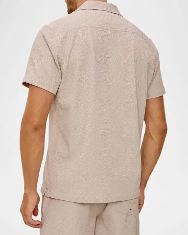 Rails Men 's Short-Sleeve Amalfi Shirt in Khaki | Thumbnail 3 Rails Men 's Short-Sleeve Amalfi Shirt in Khaki | Thumbnail 3