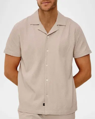 Rails Men 's Short-Sleeve Amalfi Shirt in Khaki | Thumbnail 4 Rails Men 's Short-Sleeve Amalfi Shirt in Khaki | Thumbnail 4