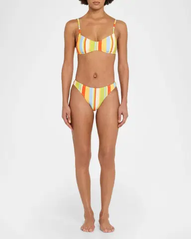 Solid and Striped The Rachel Striped Bikini Top | Thumbnail 2 Solid and Striped The Rachel Striped Bikini Top | Thumbnail 2