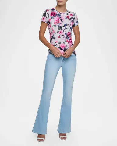 L'Agence Ressi Short-Sleeve Crewneck Top | Thumbnail 2 L'Agence Ressi Short-Sleeve Crewneck Top | Thumbnail 2