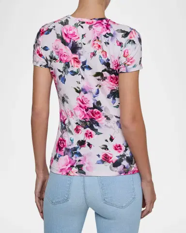 L'Agence Ressi Short-Sleeve Crewneck Top | Thumbnail 3 L'Agence Ressi Short-Sleeve Crewneck Top | Thumbnail 3