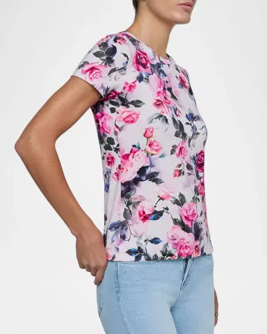 L'Agence Ressi Short-Sleeve Crewneck Top | Thumbnail 5 L'Agence Ressi Short-Sleeve Crewneck Top | Thumbnail 5