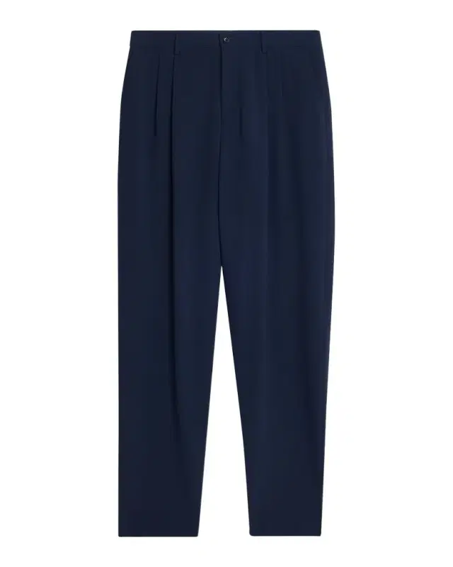 Giorgio Armani Men 's Stretch Wool Seersucker Double-Pleat Trousers