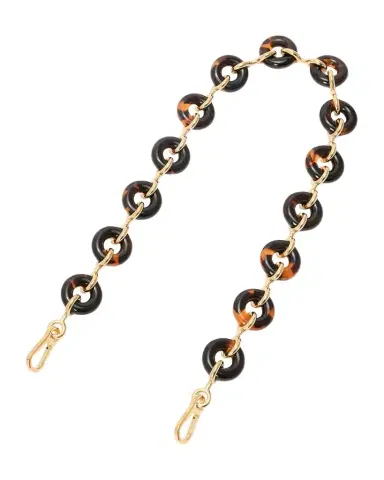 Loewe Chunky Donut Chain Bag Strap in Acetate and Brass | Thumbnail 1