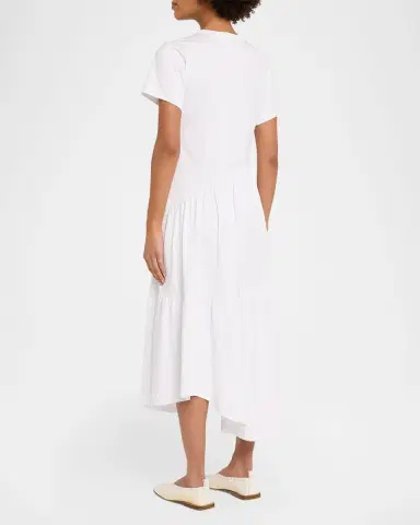 Frame Short-Sleeve Gathered Maxi Dress | Thumbnail 2 Frame Short-Sleeve Gathered Maxi Dress | Thumbnail 2