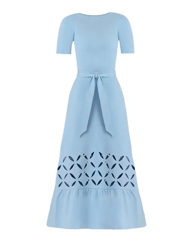 Shoshanna Pendelton Cutout Knit Midi Dress