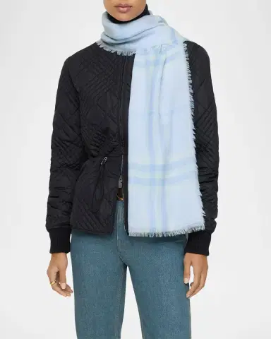 Burberry Wide Check Wool Scarf | Thumbnail 2 Burberry Wide Check Wool Scarf | Thumbnail 2