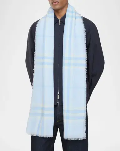 Burberry Wide Check Wool Scarf | Thumbnail 4 Burberry Wide Check Wool Scarf | Thumbnail 4