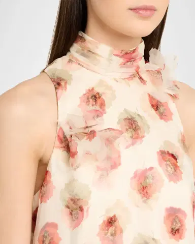 Cinq à Sept Sleeveless Floating Poplin Mini Dress | Thumbnail 5