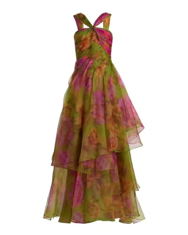 Rosalinda Twisted Halter Gown