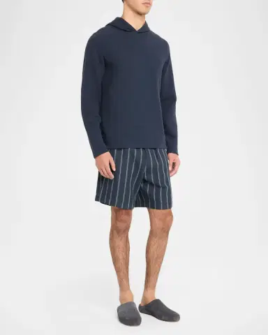 Vince Men's Double-Face Textured Hoodie | Thumbnail 2