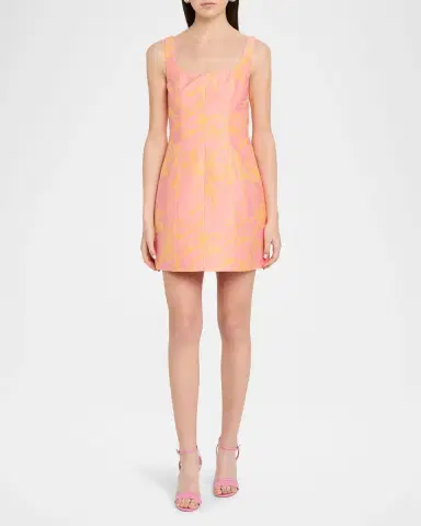 As It May Amira Sleeveless Floral Jacquard Mini Dress | Thumbnail 2 As It May Amira Sleeveless Floral Jacquard Mini Dress | Thumbnail 2