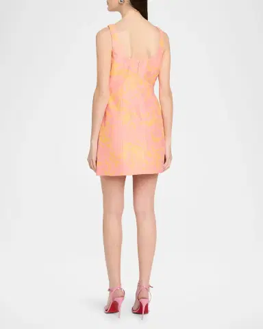 As It May Amira Sleeveless Floral Jacquard Mini Dress | Thumbnail 3 As It May Amira Sleeveless Floral Jacquard Mini Dress | Thumbnail 3
