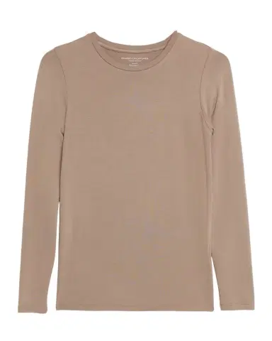 MAJESTIC FILATURES Soft Touch Long-Sleeve Crewneck T-Shirt | Thumbnail 1