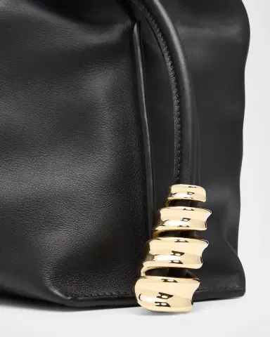 Loewe Flamenco Ruched Clutch Bag in Leather | Thumbnail 4 Loewe Flamenco Ruched Clutch Bag in Leather | Thumbnail 4