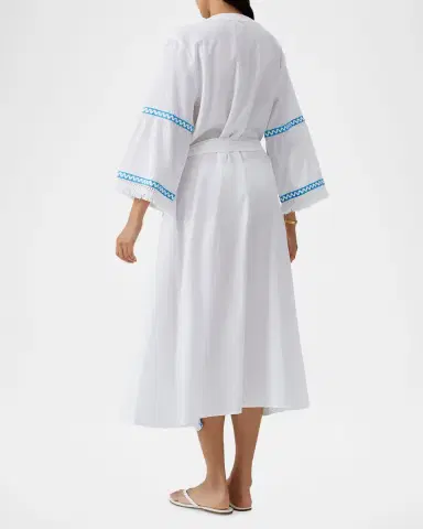 Melissa Odabash Anais Embroidered Midi Kaftan | Thumbnail 3