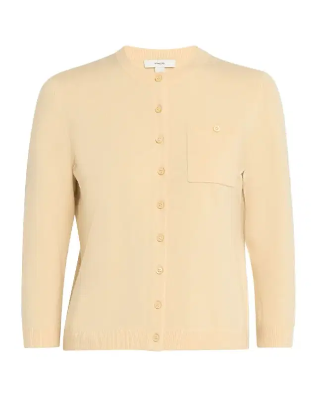 Cashmere-Blend Pocket Cardigan