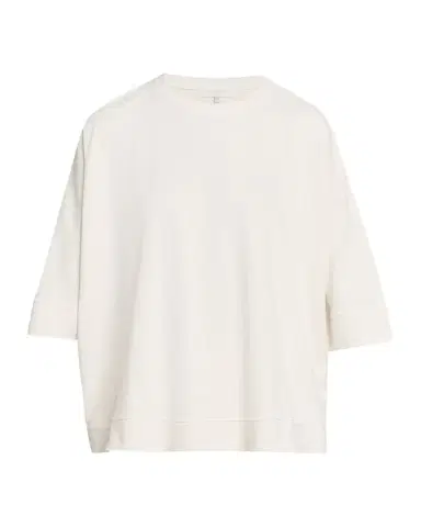 Eskandar Round Neck 3/4-Sleeve Top With Hembands - Mid Plus Length | Thumbnail 1