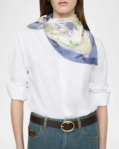 Burberry Watercolor Check Silk Scarf | Thumbnail 3 Burberry Watercolor Check Silk Scarf | Thumbnail 3