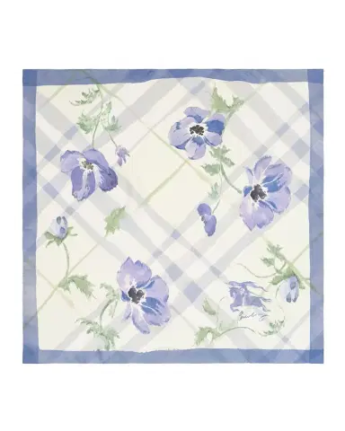 Burberry Watercolor Check Silk Scarf | Thumbnail 1 Burberry Watercolor Check Silk Scarf | Thumbnail 1