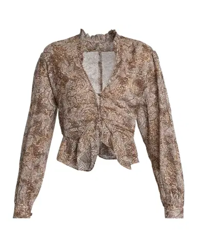 Isabel Marant Celeny Floral Button-Front Crop Blouse | Thumbnail 1