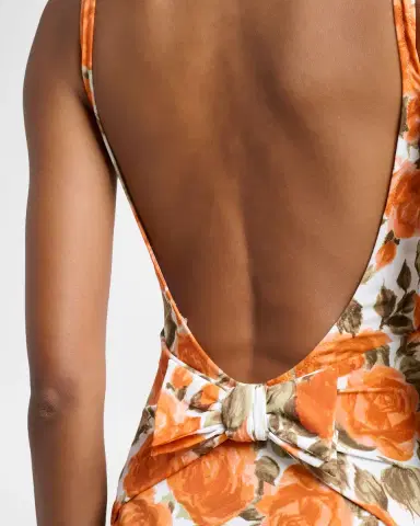 Chloé Floral Bow One-Piece Swimsuit | Thumbnail 4
