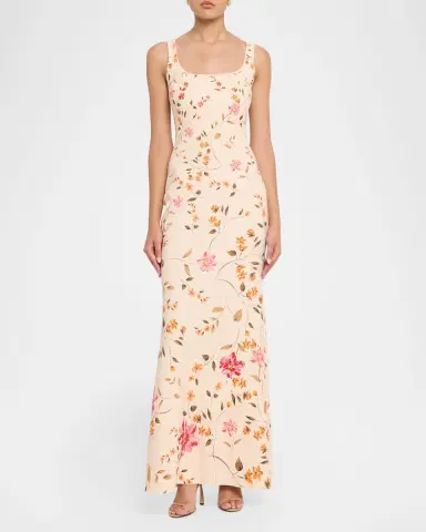 Chiara Boni La Petite Robe Molai Floral-Print Stretch Column Maxi Dress | Thumbnail 2 Chiara Boni La Petite Robe Molai Floral-Print Stretch Column Maxi Dress | Thumbnail 2