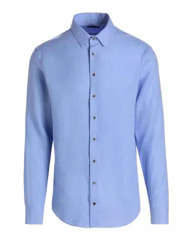 Giorgio Armani Men's Linen Classic-Fit Sport Shirt | Thumbnail 1