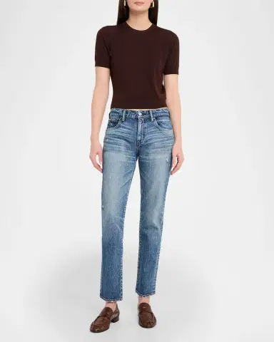 Moussy Vintage Farmingdale Slim Straight Jeans | Thumbnail 2 Moussy Vintage Farmingdale Slim Straight Jeans | Thumbnail 2