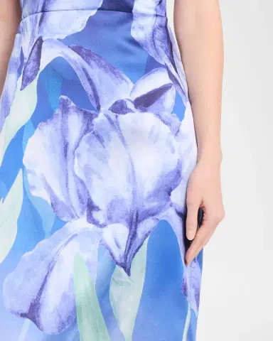 Theia Cyrilla Ombre Floral-Print Column Gown | Thumbnail 5