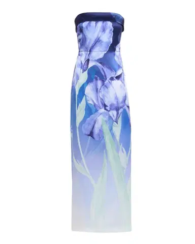 Theia Cyrilla Ombre Floral-Print Column Gown | Thumbnail 1