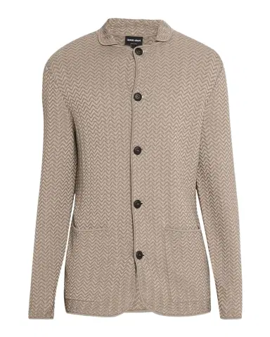 Giorgio Armani Men's Ottoman Chevron Single-Breasted Jacket | Thumbnail 1